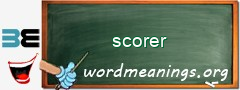 WordMeaning blackboard for scorer